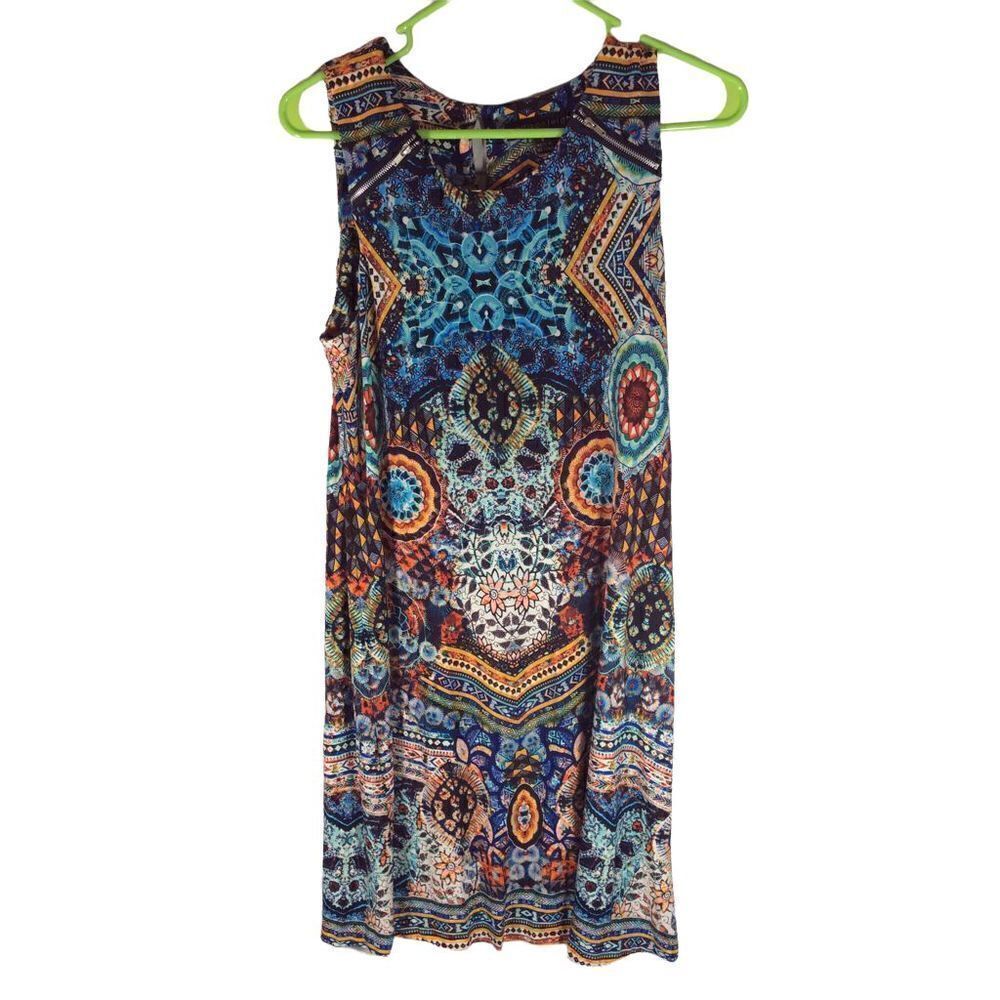 Madison Leigh Size 8 sleeveless tank dress multicolor